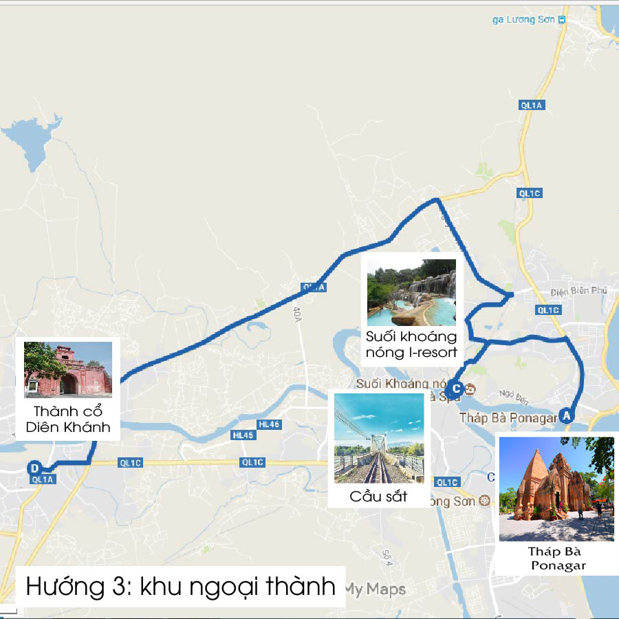 Hướng 3: khu ngoại thành