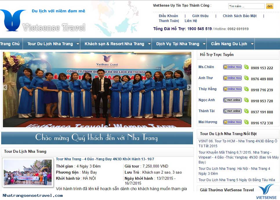 Giới Thiệu Về Trang Website Nhatrangsensetravel.com - Ảnh 1 Giới Thiệu Về Trang Website Nhatrangsensetravel.com - Ảnh 1